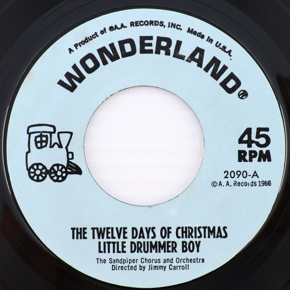 Wonderland Rudolph the Red Nosed Reindeer & Other Christmas 45 rpm Single Record
